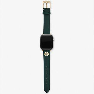 Michael Kors MKS8044 Leather Strap Apple Watch